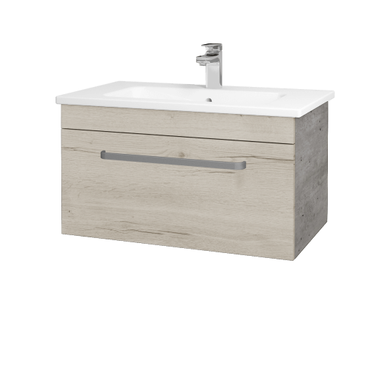 Umývadlová skrinka ASTON SZZ 80  - D01 Betón - Úchytka T01 - D28 Alberta