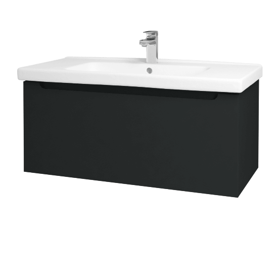 Kúpeľňová skriňa COLOR SZZ 100  - L03 Antracit vysoký lesk - L03 Antracit vysoký lesk