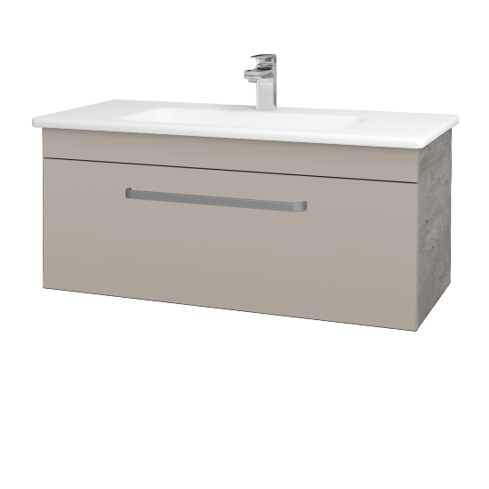 Kúpeľňová skrinka ASTON SZZ 100  - D01 Betón - Úchytka T01 - N07 Stone